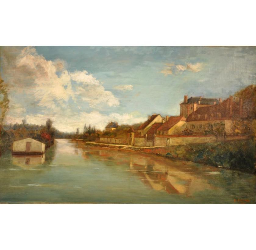 Vue de la Seine à Nogent-sur-Seine